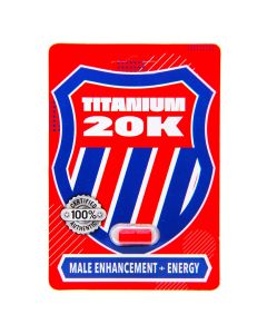 Titanium 20K Male Enhancement Energy Supplement Capsule