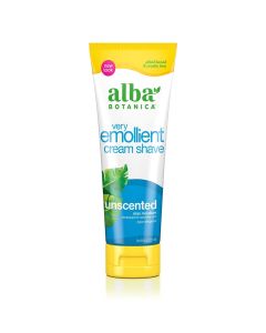 Very Emollient Unscented Hypo Allergenic Cream Shave 8oz Alba Botanica