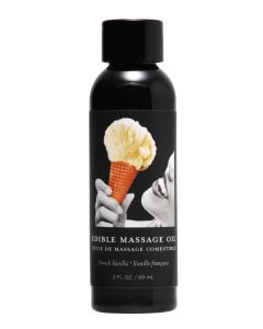 Massage Oil French Vanilla Edible 2 oz