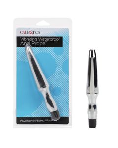 Vibrating Waterproof Anal Probe Silver Cal Exotics