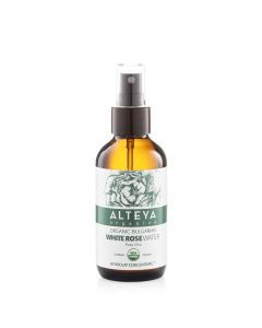 Bulgarian White Rose Water 4 Oz Glass Spray Bottle Alteya Organics solo