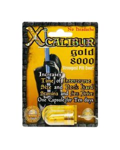 Xcalibur Gold 8000 Male Sexual Performance Enhancement Pill