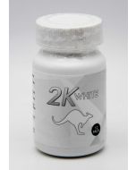 Kangaroo 2K White 12 Counts Male Enhancement Bottle Front View