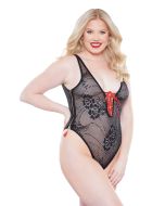 Kitten Plus Daizy Teddy Deep Plunging V Front