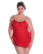 4030 Crinkle Chiffon Chemise Fuchsia