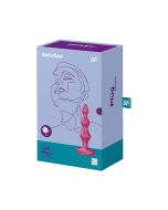 Satisfyer Lolli Plug 1 Berry Diamond Shaped Textured Rechargeable box