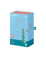 Satisfyer Lolli Plug 2 Green Diamond Shaped Textured Rechargeable box