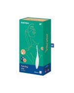 Satisfyer Twirling Joy Silicone Rechargeable Waterproof White Vibrator box