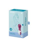 Vibrator Lucky Libra Silicone Waterproof Purple Satisfyer Airpulse box