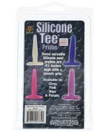Silicone Tee Probe 4.5 (11.5cm) Blue Color Cal Exotic Novelties