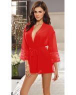 Black Chiffon Chemise Loungewear 5244 Lingerie