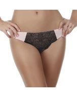 Jezebel Felina Amanda Pink Black Flirt Thong 50004