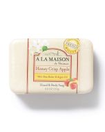 A La Maison Hand Body Soap Bar Honey Crisp Apple Moisturizing 8.8 Oz front