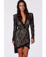 V neck Backless Bodycon Midi Dress