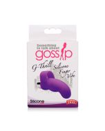 Curve G Thrill Silicone Rechargeable G Spot Finger Vibe Violet box
