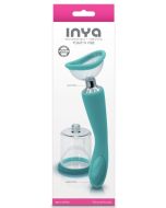 NS Inya Pump N Vibe Teal Rechargeable Dual Function Vibrator box