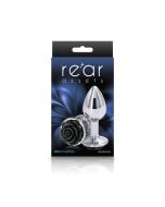 Anal Plug NS Rear Assets Rose Small Black Chrome Plated box