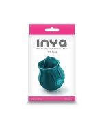 NS Novelties Inya Dark Teal The Kiss Silicone Rechargeable Stimulator box