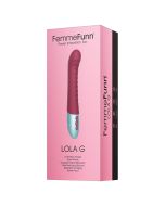 Femme Funn Lola G Double Layered G Spot Silicone Vibrator Maroon box
