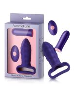 FemmeFunn Versa Bullet Vibrator P Textured Silicone Sleeve Dark Purple box