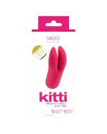 Vedo Kitti Rechargeable Dual Vibrator Foxy Pink Waterproof box