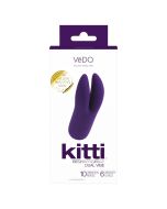 Vedo Kitti Rechargeable Dual Vibrator Deep Purple Waterproof box