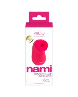 Vedo Nami Rechargeable Sonic Vibe Foxy Pink Waterproof Vibrator box