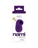 Vedo Nami Rechargeable Sonic Vibe Deep Purple Waterproof Vibrator box