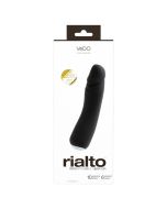Vedo Rialto Rechargeable 10 Modes Waterproof Vibrator Black Pearl box
