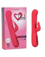 CalExotics Throb Flutter Rabbit Vibrator Silicone Rechargeable box