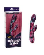 CalExotics Naughty Bits Menage A Moi Dual Wand Rechargeable Vibrator box