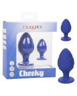 Anal Plug Silicone Cheeky Purple Suction Cup CalExotics box