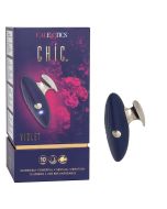 CalExotics Chic Violet Rechargeable Finger Vibrator Waterproof box