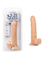 Dildo Size Queen 8" Flexible Shaft CalExotics Ivory Life Like Feel box