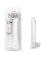Dildo Size Queen 10" Realistic Head Veins CalExotics Clear box