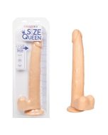 Dildo Ivory Size Queen 12" Flexible Life Like Feel CalExotics box