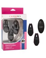 CalExotics Silicone Remote Nipple Clamps Black Waterproof box