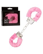 CalExotics Playful Furry Cuffs Pink Soft Faux Furr box