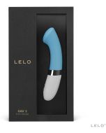 Lelo Gigi 2 Turquoise Blue Curved G Spot Silicone Vibrator box