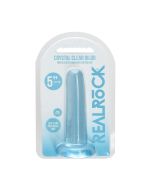 Dildo Non Realistic Pink 5.3" Crystal Blue Suction Cup box