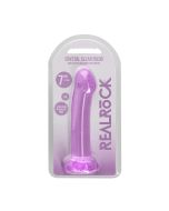 Purple Dildo Non Realistic Pink 6.7" Crystal Shots Toys Suction Cup box