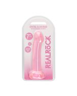 Dildo Non Realistic Pink 6.7" Crystal Pink box