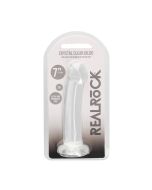 Dildo Non Realistic Pink 6.7" Crystal Transparent Shots Toys box