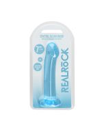 Shots Toys Dildo Non Realistic Pink 6.7" Crystal Blue Suction Cup box