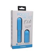 DocJohnson Sky Blue Pocket Rocket Elite Vibrator box