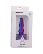 Doc Johnson A Play Groovy Silicone Anal Plug 4'' Berry box