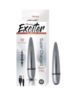 Nasstoys Exciter 10 Function Bullet Vibrator Water Resistant Silver