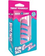 Rock Candy Fun Size Candy Stick Mini Bullet Vibrator Pink box