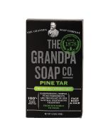 Grandpa Pine Tar Bar Soap 4.25 Oz Plant Based Face Body Hair