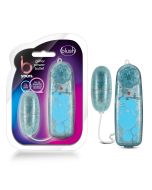 Blush B Yours Glitter Power Bullet Vibrator Blue Waterproof AA Battery